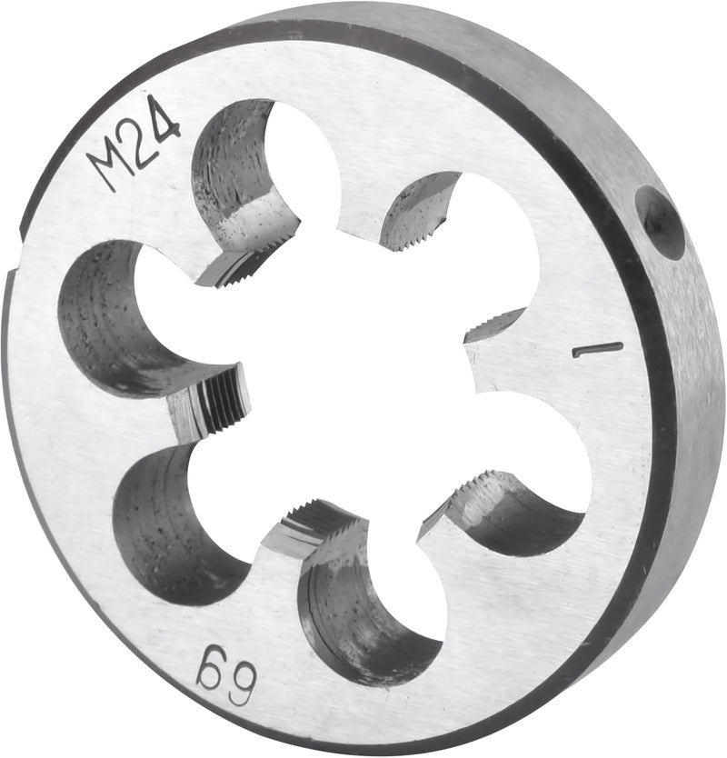Burkit Metric M24 X 1 Round Threading Die, M24 x 1.0 Machine Thread Die Right Hand - Image 1